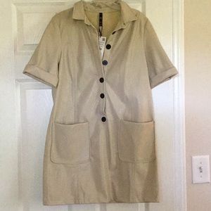 Zara faux leather dress